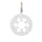 White Wood Snowflake Cut-Out Ornament (Set of 12)